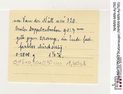 Etiketten zu Quarz (Katzenauge) (NHMW-MIN-Ay785)